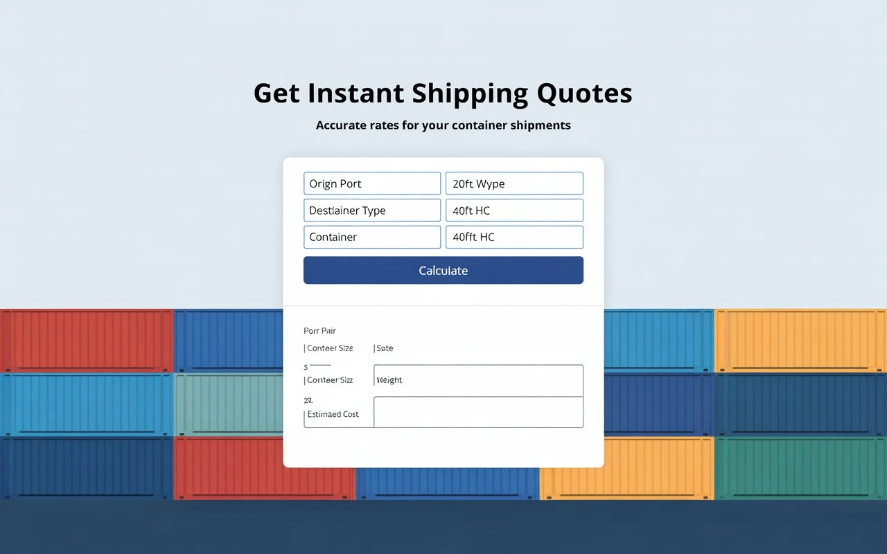 Container Shipping Cost Calculator